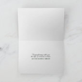 霧独身のの中の緑の悔やみや弔慰 カード (内部)