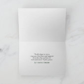 霧独身のの中の緑の悔やみや弔慰 カード (内部)