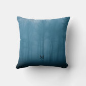 霧素朴の中の林モノグラムの木 クッション (裏面)