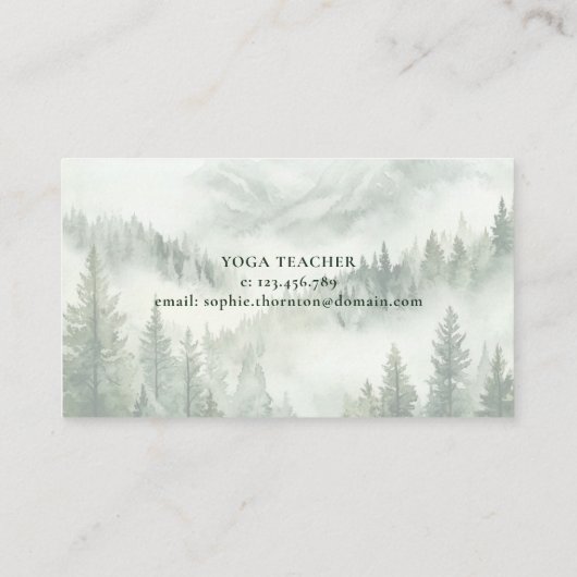 霧素朴の山 名刺 (裏面)