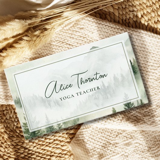 霧素朴の山 名刺