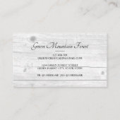 霧素朴の森の山小屋 名刺 (裏面)