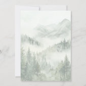 霧素朴の結婚多い山 招待状 (裏面)