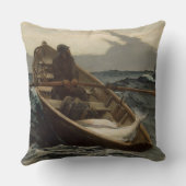 霧警告の音（ウィンズローホーマーによる） クッション (裏面)