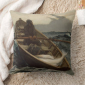 霧警告の音（ウィンズローホーマーによる） クッション (ブランケット)