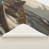 霧警告の音(ウィンズローホーマーによる) シェルパブランケット (3/4)