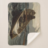 霧警告の音(ウィンズローホーマーによる) シェルパブランケット (正面)