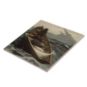 霧警告の音(ウィンズローホーマーによる) タイル (側面)