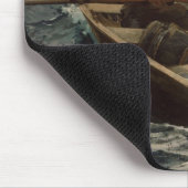 霧警告の音(ウィンズローホーマーによる) マウスパッド (コーナー)