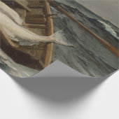 霧警告の音(ウィンズローホーマーによる) ラッピングペーパー (角)