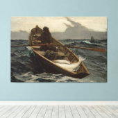 霧警告の キャンバスプリント (インサイチュ (ウッドフロア))