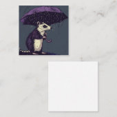 霧雨から夢へ：解放クリエイティブOpossum ノートカード (正面/裏面)