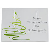 霧雨が降るクリスマス ラージペーパーバッグ (正面)