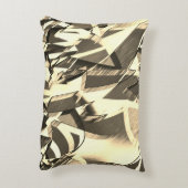 霧雨で茶色のイメージにベージュの筋が付く アクセントクッション (裏面(縦))