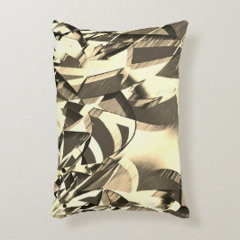 霧雨で茶色のイメージにベージュの筋が付く アクセントクッション