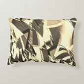 霧雨で茶色のイメージにベージュの筋が付く アクセントクッション (裏面)