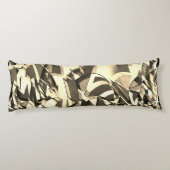 霧雨で茶色のイメージにベージュの筋が付く ボディピロー (裏面)