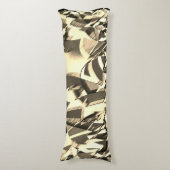 霧雨で茶色のイメージにベージュの筋が付く ボディピロー (正面縦)