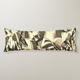 霧雨で茶色のイメージにベージュの筋が付く ボディピロー