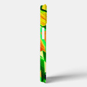 霧雨で赤いイメージの上に緑がかった筋 Case-Mate iPhoneケース (裏面 / 右)