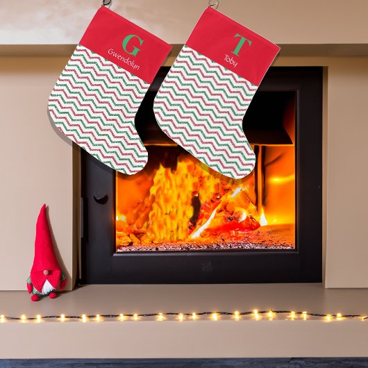 霧雨の眩しいクリスマスのキラキラ輝くキャンディーケーン ラージクリスマスストッキング