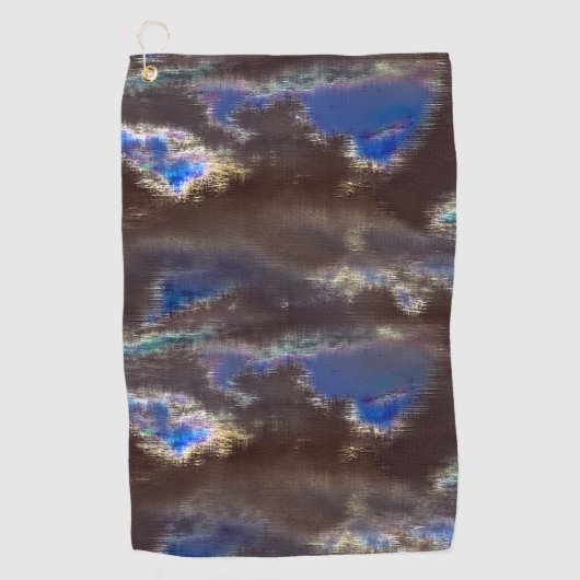 霧雨の降る変位を持つ非常に素朴な暗雲 ゴルフタオル (正面)