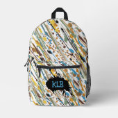 霧雨絵を描の プリントバックパック (正面)