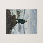 霧1818年の海の上の放浪者 ジグソーパズル (横)