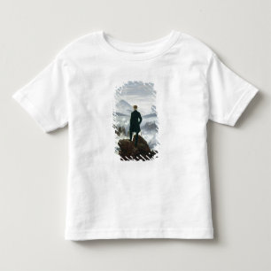 霧1818年の海の上の放浪者 トドラーTシャツ