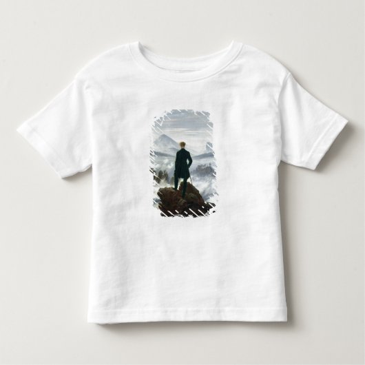 霧1818年の海の上の放浪者 トドラーTシャツ (正面)