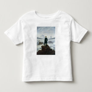霧1818年の海の上の放浪者 トドラーTシャツ