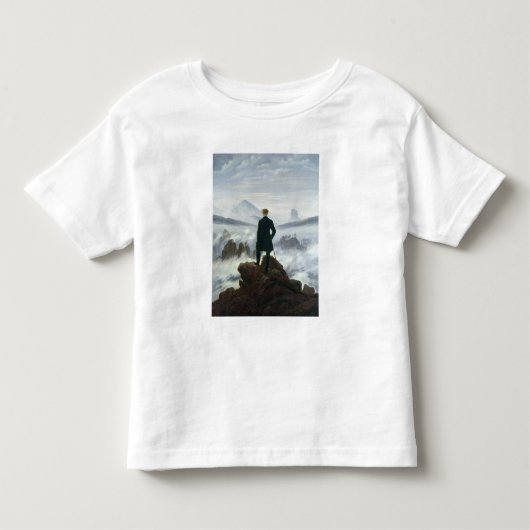 霧1818年の海の上の放浪者 トドラーTシャツ (正面)