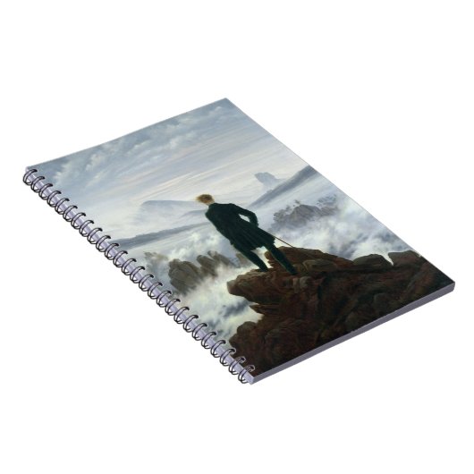 霧1818年の海の上の放浪者 ノートブック (右側)