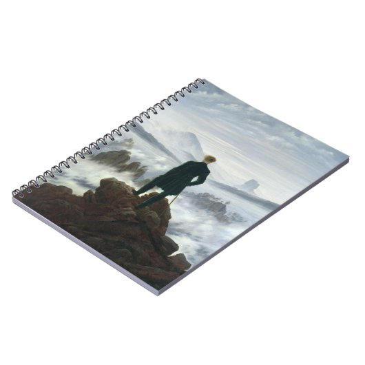 霧1818年の海の上の放浪者 ノートブック (左側)