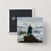 霧1818年の海の上の放浪者 缶バッジ (正面&裏面)