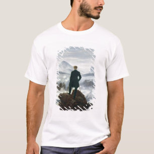 霧1818年の海の上の放浪者 Tシャツ