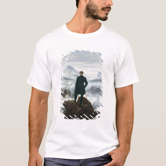 霧1818年の海の上の放浪者 Tシャツ (正面)