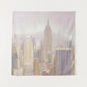 霧|ニューヨークシティのマンハッタン タペストリー (正面(横))