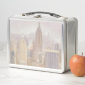 霧|ニューヨークシティのマンハッタン メタルランチボックス (インサイチュ)