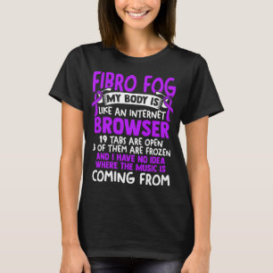 霧 – フィブロサバイバーおもしろい線維筋痛認識度 Tシャツ