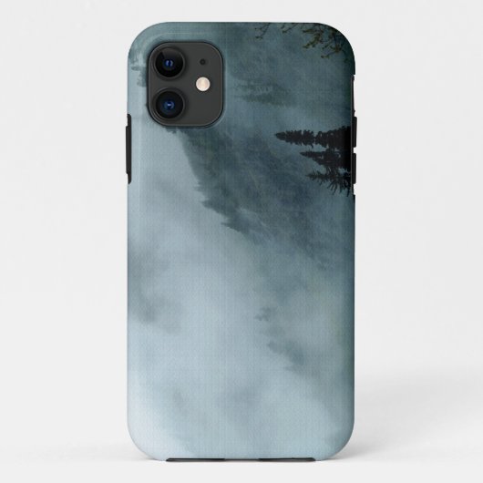 霧PNW熱帯雨林自然風景電話ケース Case-Mate iPhoneケース (裏面)
