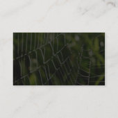 露およびSpiderwebs 名刺 (裏面)