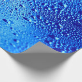 露で濡れたガラスの背景窓 ラッピングペーパー (角)