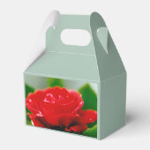 露に覆われた赤いバラ フェイバーボックス (裏面サイド)