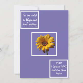 露のデイジー結婚の 招待状