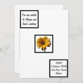 露のデイジー結婚の 招待状 (正面/裏面)