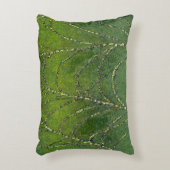 露の水滴を有するスパイダーウェブ抽象芸術 アクセントクッション (正面(垂直))