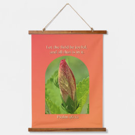 露の花と聖書の詩 吊り下げ型タペストリー