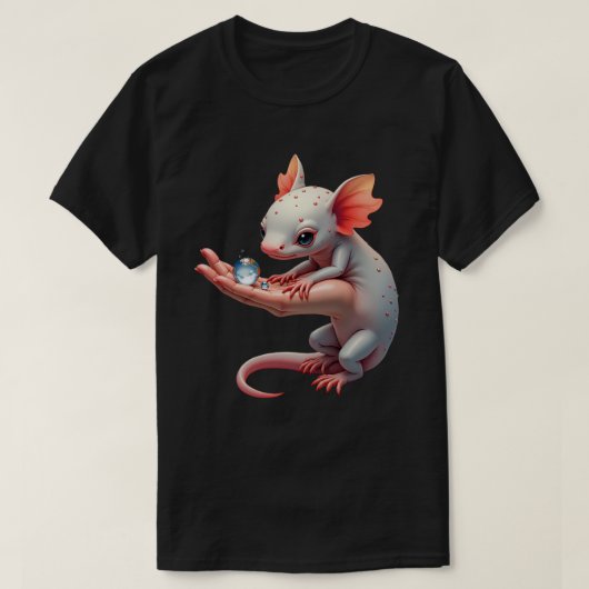 露の雫の世界 Tシャツ (デザイン正面)
