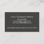 露出したギアの外観 名刺 (裏面)